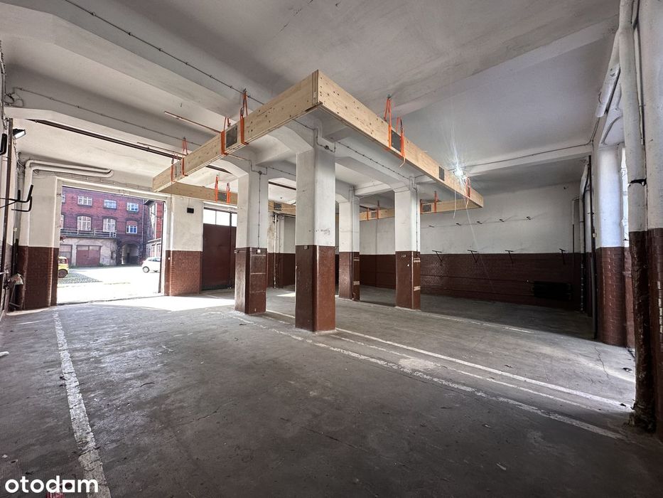# Hala garażowo-magazynowa 200 m² | Centrum Bytomia | 5 wysokich bram