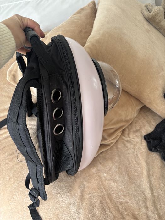 Mochila transportadora para gatos