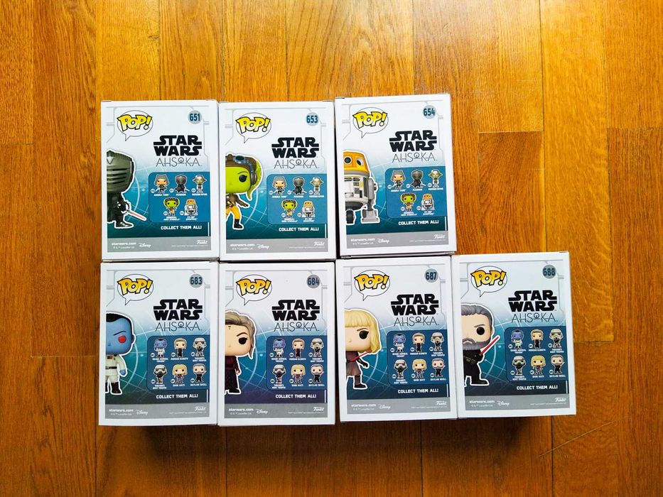 Funko Pop Star Wars Hera, Chopper, Thrawn, Morgan, Baylan, Shin, Marro