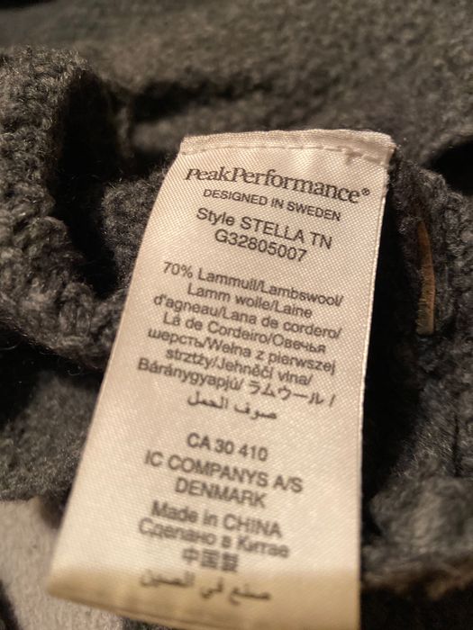 Sweter golf damski ciepły wełna szary antracyt