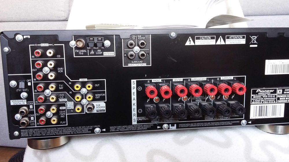Amplituner Pioneer vsx-515-k 7.1 plus Władca Pierscieni