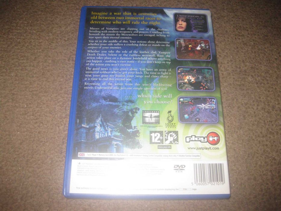 Jogo "Underworld: The Eternal War" para a Playstation 2/Completo!