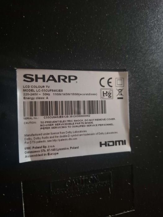 Sharp LC-55CUF8462ES 55 cali