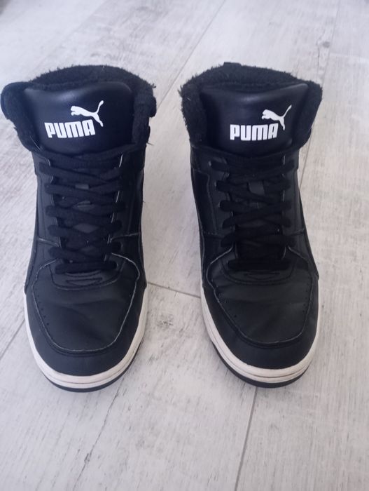 Sneakersy ocieplane kozaki puma czarne 38,5