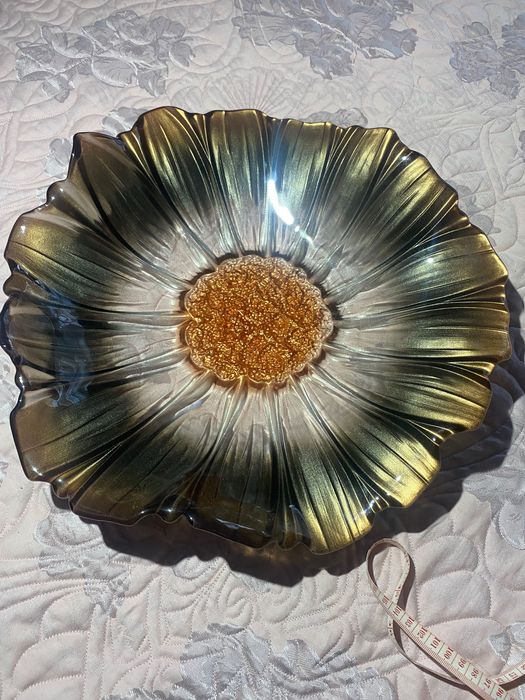 Фруктовница из Чешского стекла