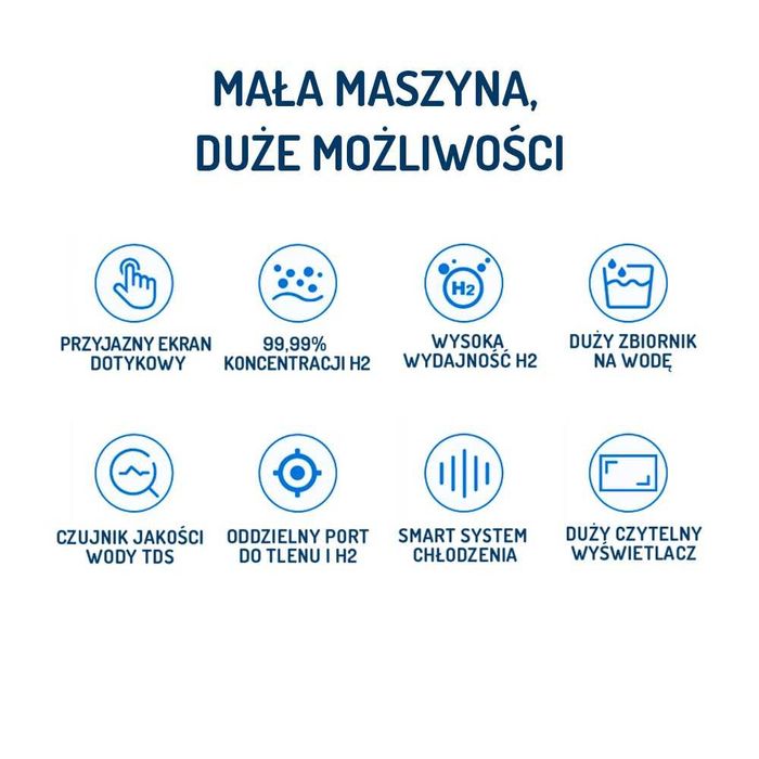 Fabrycznie nowy Inhalator Wodoru AKV-900 + okulary, 23% VAT,kompaktowy
