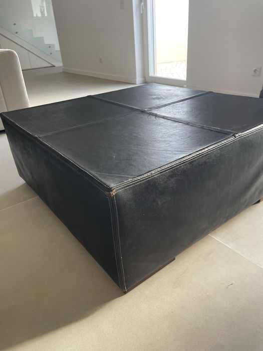 Mesa sala em pele 1 m x 1 m