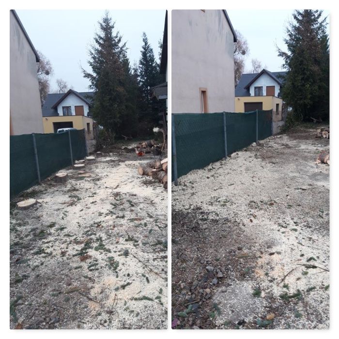 Frezowanie Pni Karp Karczowanie Usuwanie Pni korzeni Frezarka