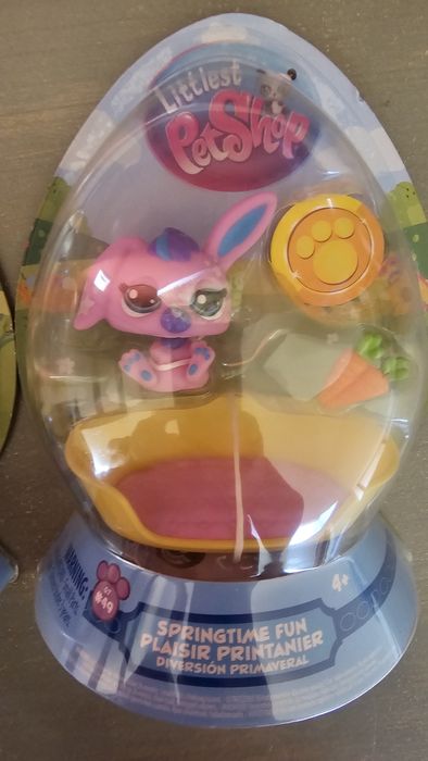 Nowy Littlest PetShop Springtime Fun Królik Króliczek w jajku + akceso