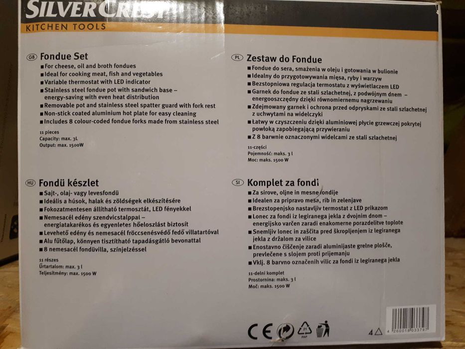 Founde Set Silvercrest nowy