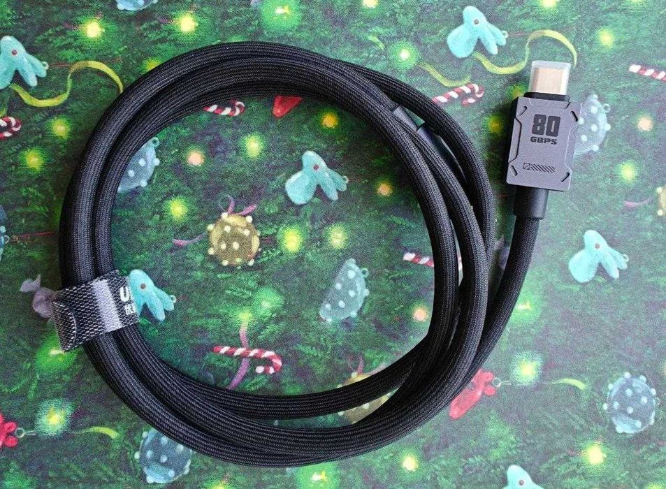 Кабель USB4 USB5 ULT CableDeconn HAGiBiS TB 4/5 40-120Gbps 240W 0.2-3 м