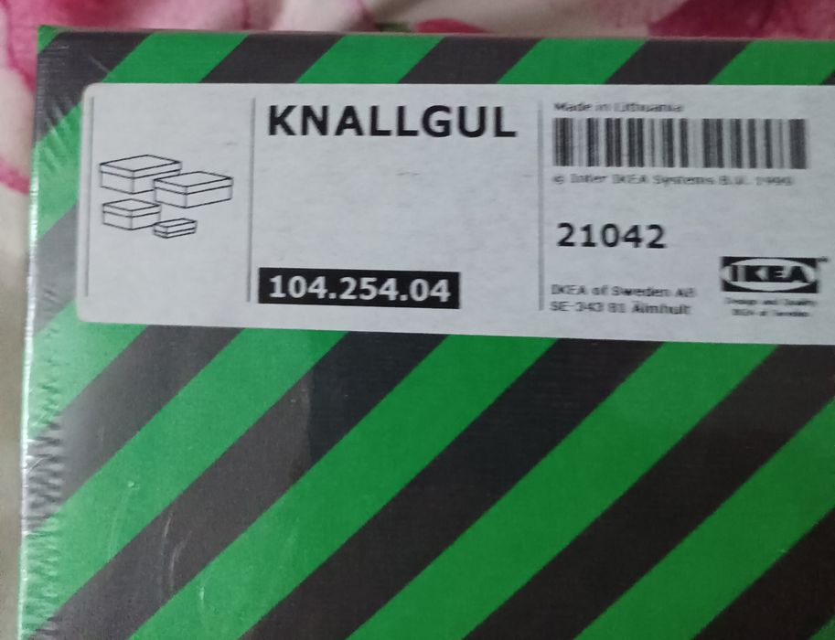 IKEA Zestaw 4 ozdobnych pudełek NOWY