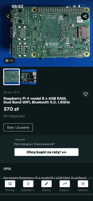 Raspberry Pi za 350