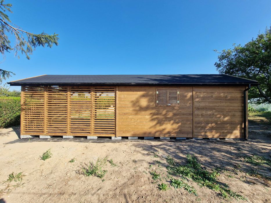 Domek Letniskowy z Pomieszczeniem i Tarasem 9x3m