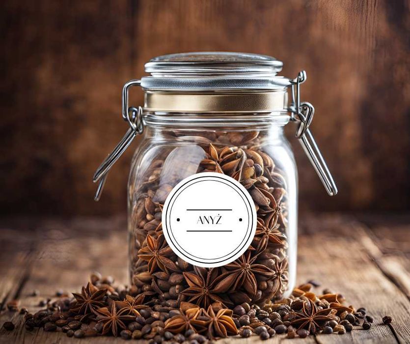 Naklejki – etykiety samoprzylepne na przyprawy – zestaw 40 sztuk