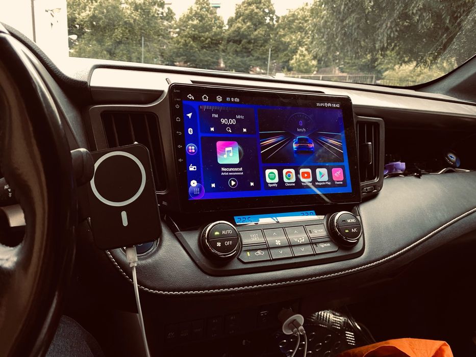 Rádio Android 10" Toyota Rav4 de 2012-19 CARPLAY WIFI GPS BT 2/32GB