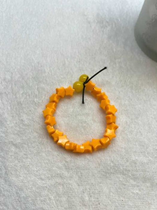 Bransoletka plastikowa sztuczna gwiazdki gwiazdy stars aesthetic alternative y2k 32