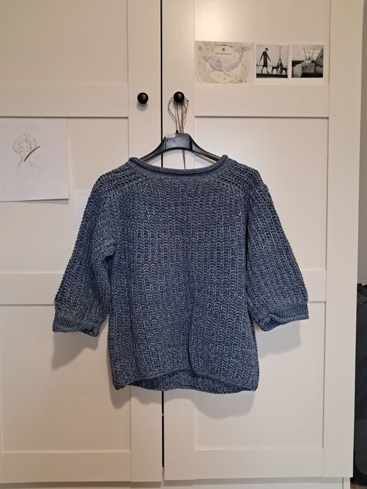 Gruby sweter z rękawem ¾, Benetton