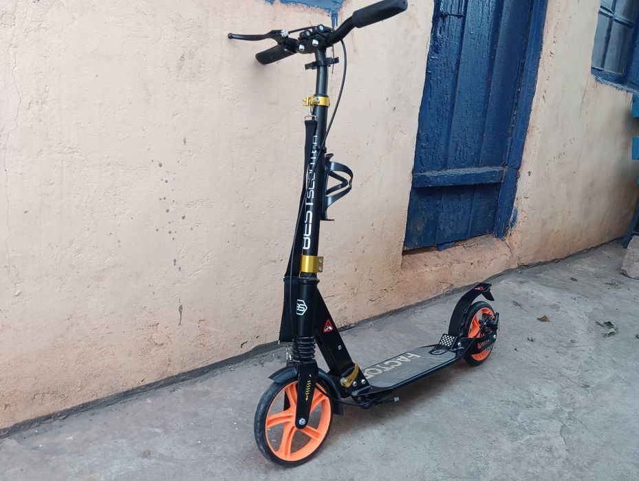 Самокат Best Scooter Factor з амортизаторами та дисковим гальмом
