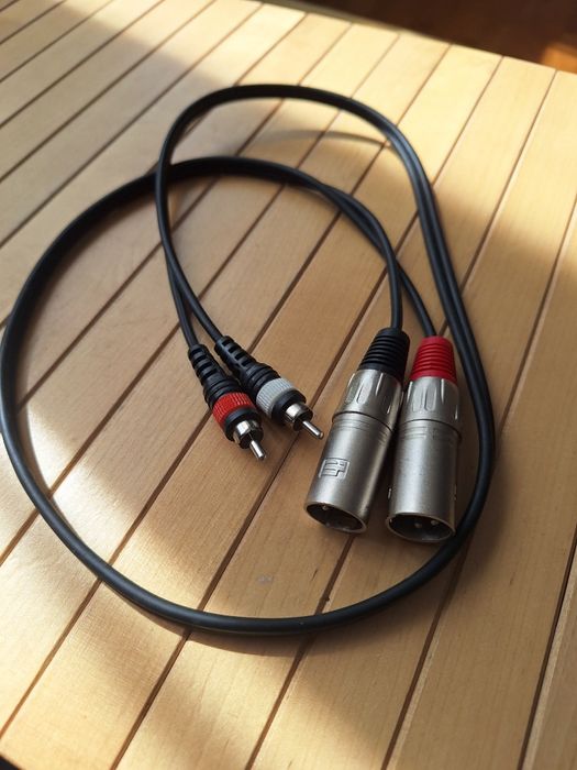 Kabel Monacor XLR-RCA 1 m