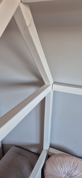 Łóżeczko domek drewniane 170x90 cm