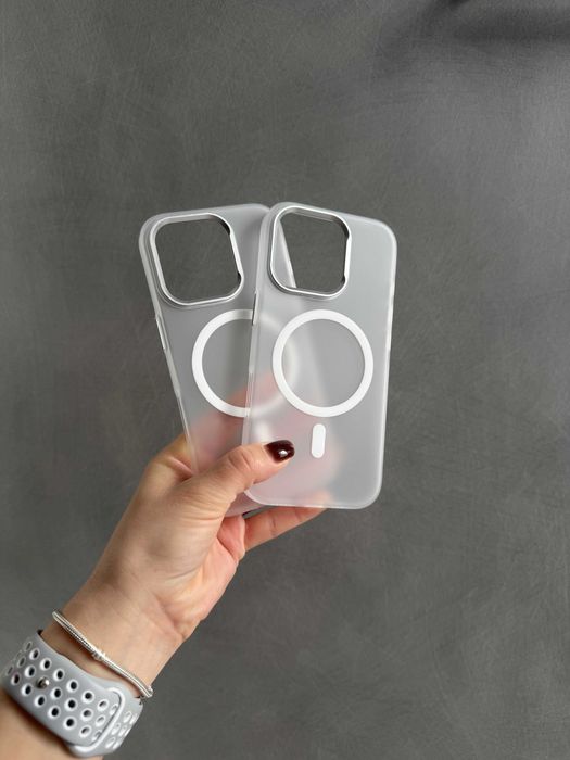 Чохол Matte White Magsafe iPhone 16 Pro Max чехол айфон 16 Про макс