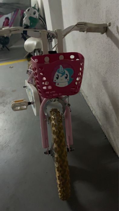 bicicleta berg menina versao unicornio roda 16