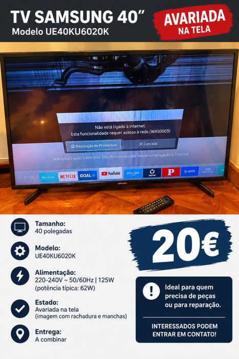 Tv samsung 40 ( avariada )