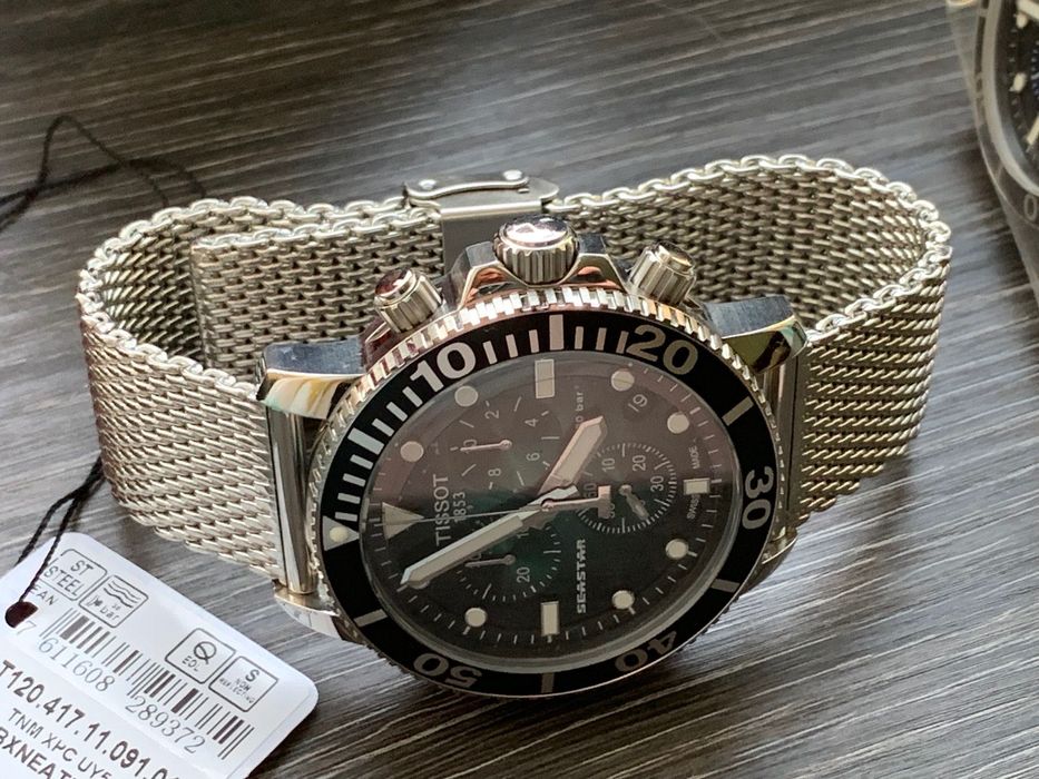 Часы хронограф TISSOT T120.417.11.051.01 дайвинг SEASTAR 1000