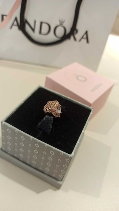 Charms Lśniące wypukłe serce Pandora NOWA ALE S925 kulka koralik