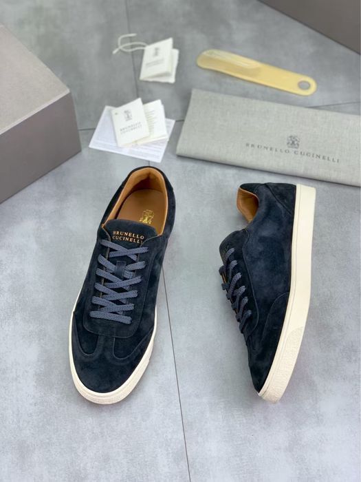 LORO PIANA кроссовки мужские синие кеды замшевые брендовые