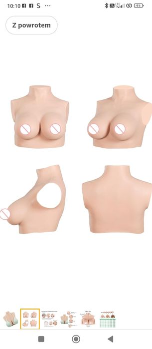 TEAYUYIM mis.D Silikonowe Formy Piersi Realistyczne Płyty Piersi Prote