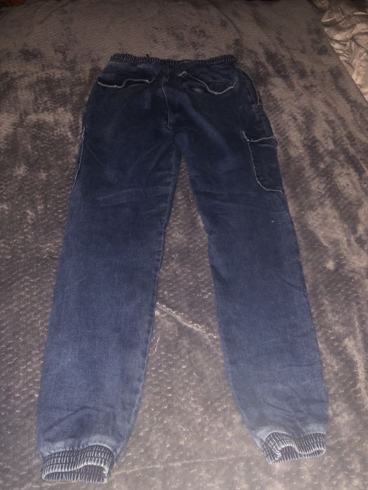 Calças Cargo Azuis Escuro