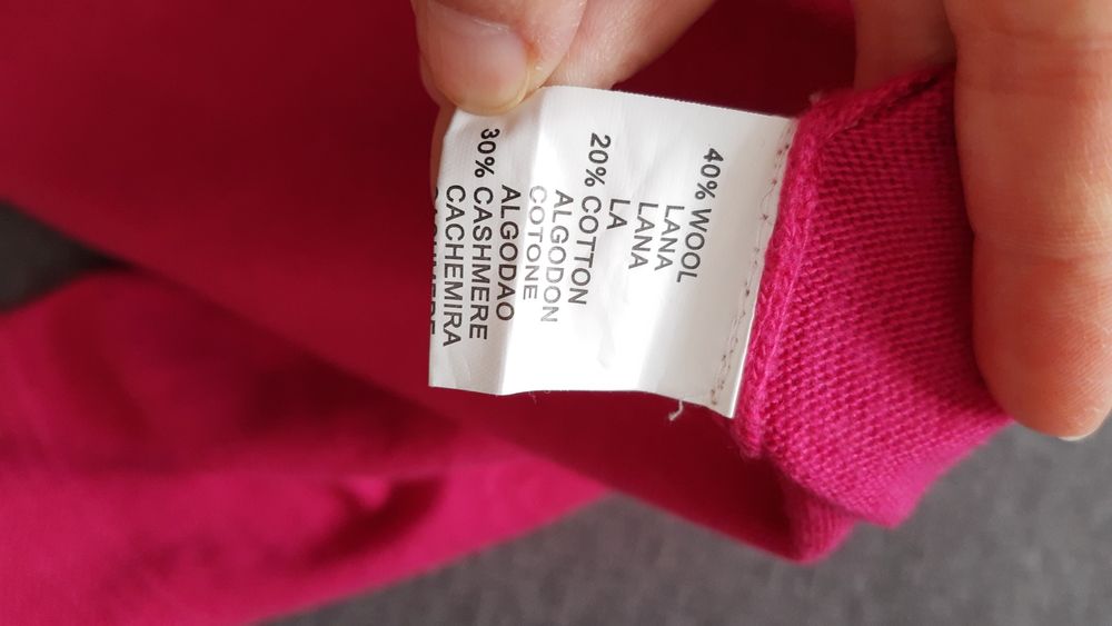 Różowy fajny sweterek r. L/Xl.