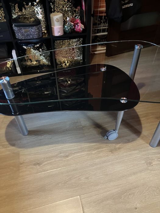 Ława podwojna szklana