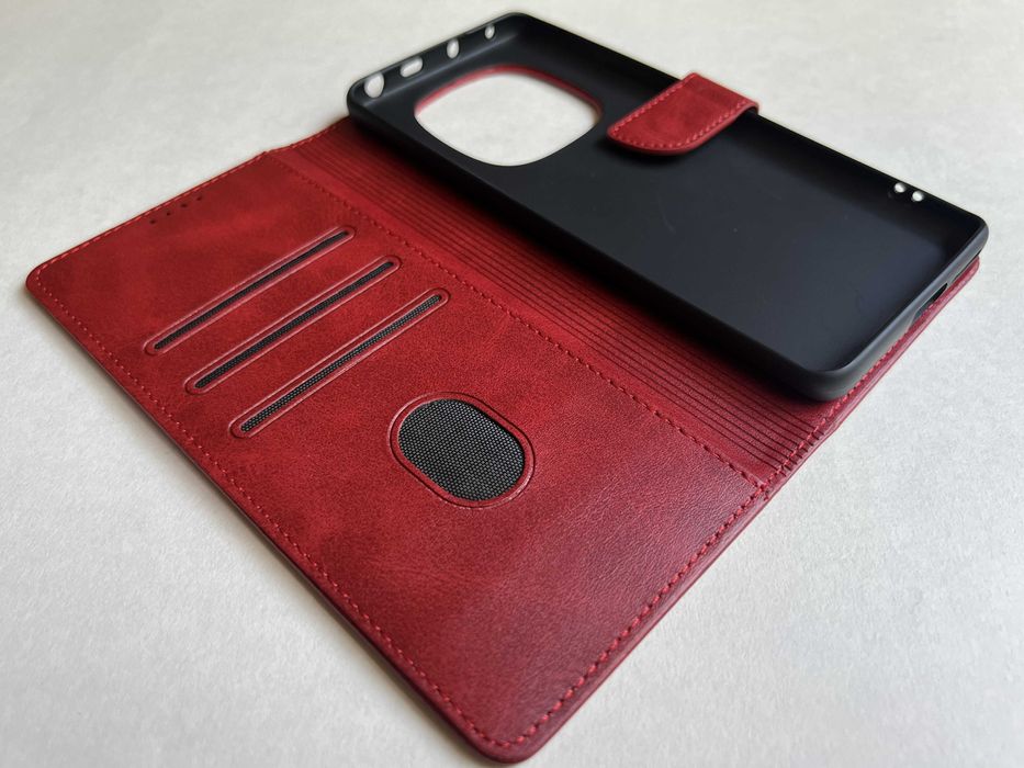 Redmi Note 14 Pro 4G чохол книжка Wave Fold Case Red червоний чехол