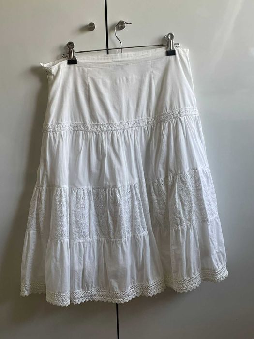 Saia comprida folhos 36