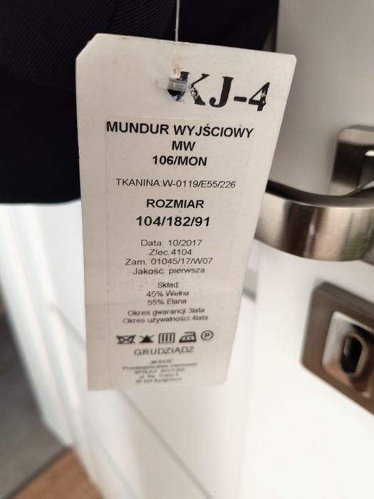 Mundur wyjściowy MW 104/182/91 Nowy 106/MON