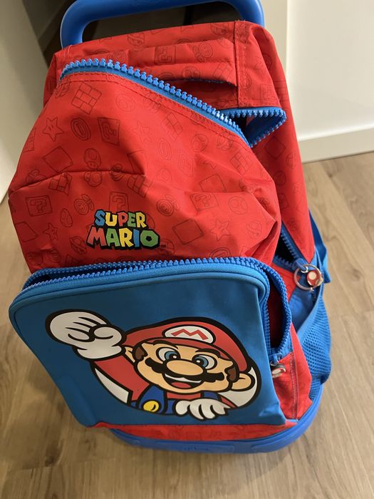 Mochila crianca do super mario