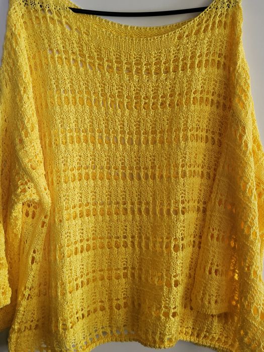 Narzutka bluzka żółta