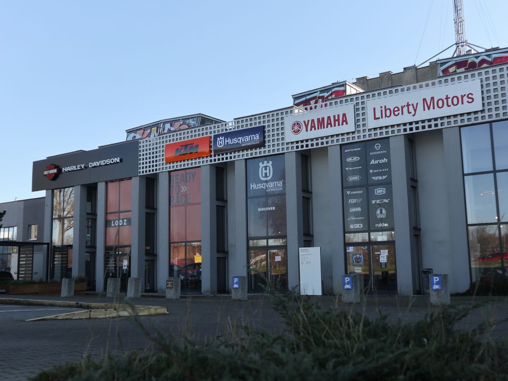 LIBERTY MOTORS Łódź - Dealer: Harley-Davidson, Ducati, Yamaha, Aprilia, Moto Guzzi, Piaggio, Vespa top banner