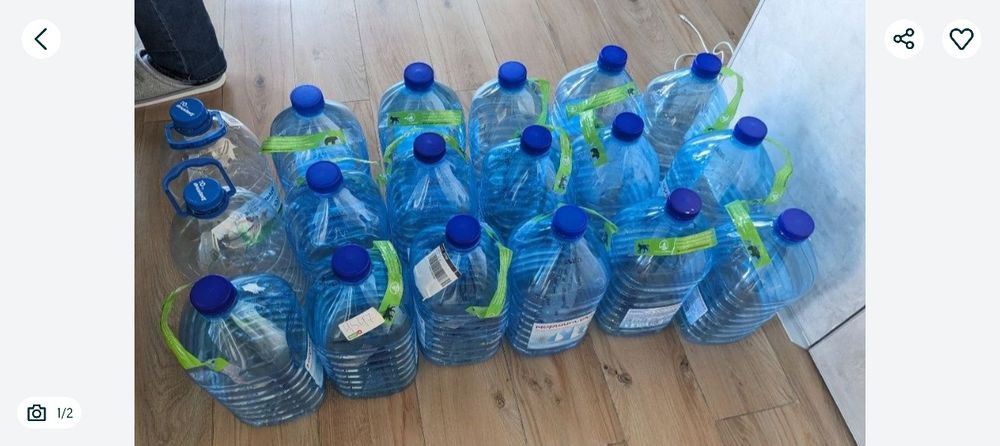 Бутлі пластикові 6 л, моршинська