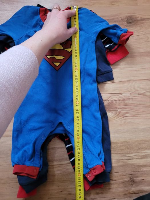 3x pajac chłopięcy bez stopek rozm 62-68