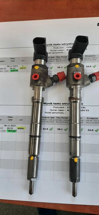 03L130277B VW Audi Skoda 1,6TDI Wtryski używane, wydruk sprawności