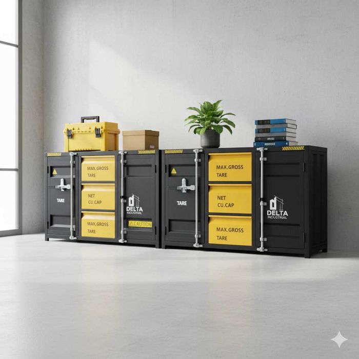Stól Szafa  Warsztatwy Industrialny Design Stabilny 196kg kontener