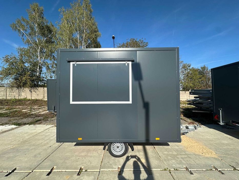 Przyczepa gastronomiczna 3X2M GRAFIT OUTLET WYPRZEDAŻ