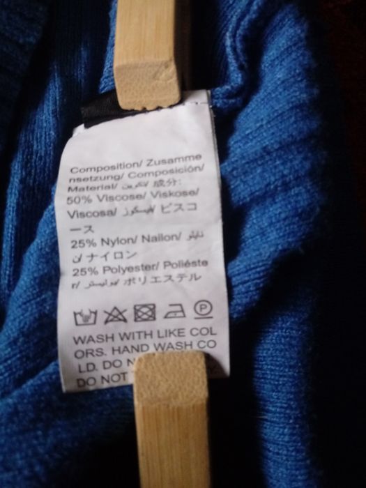Sweter damski niebieski rozmiar 38 firma Shein
