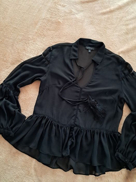 Przezroczysta bluzka koszulowa Topshop