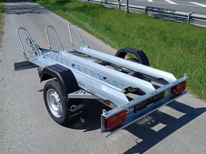 Aluguer de atrelado/reboque para 3 motos de duas rodas