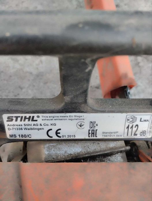 Бензопила штіль мс 180 stihl ms 180